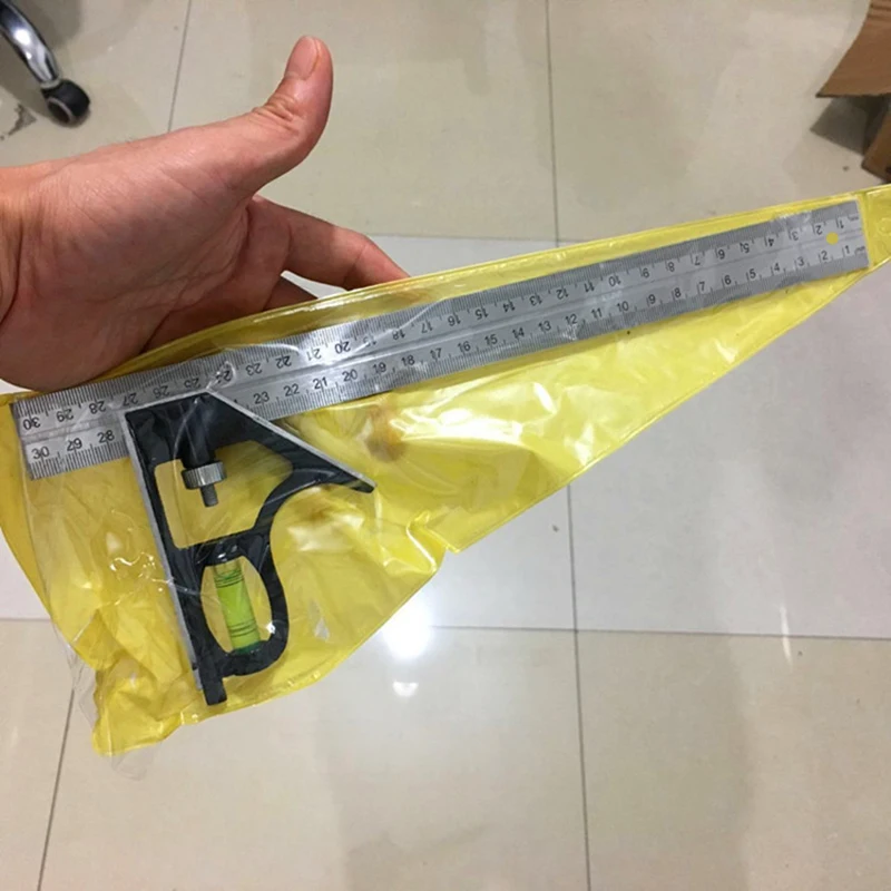 30cm Corner Ruler Adjustable Marker Needle Multi-functional Angle Ruler Woodworking Construction Measuring Tools