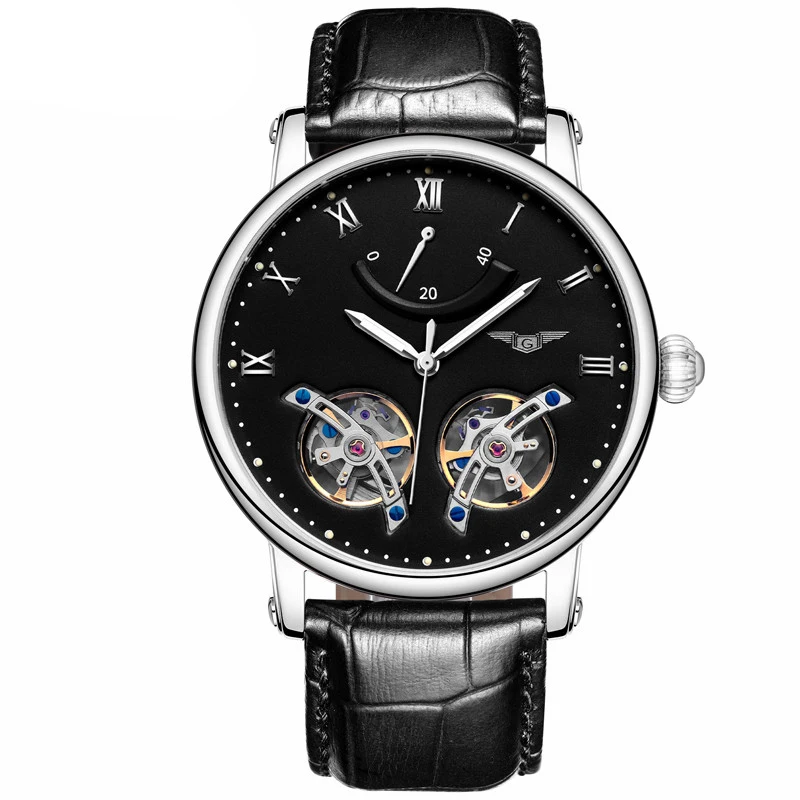 

GUANQIN GJ16046 skeleton Tourbillon Fashion Men Luxury Brand Tourbillon Automatic Mechanical Watch Mens Sport Luminous Analog