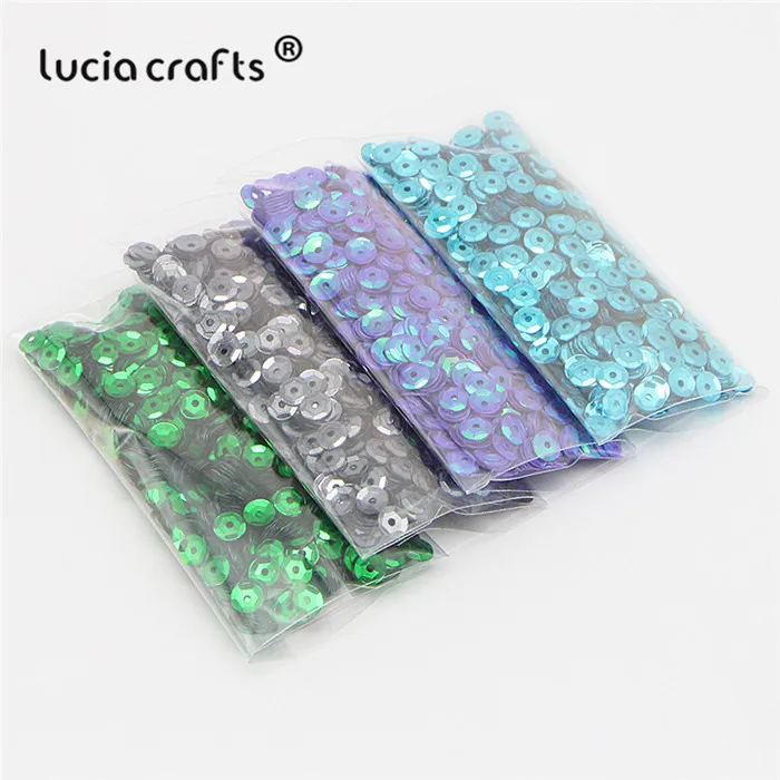 Lucia crafts, 20 г/лот, 5 мм, разные цвета, пластиковые, свободные, с блестками, для дома, вечерние, свадебные, украшения, DIY аксессуары, D0805 - Цвет: Style 16