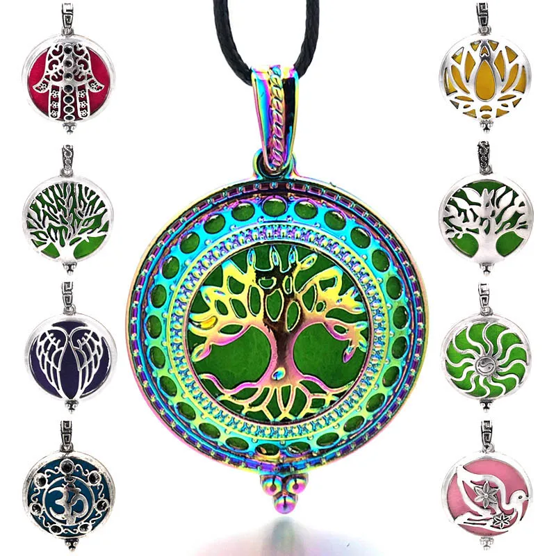

Tree Of Life Angel Ball 008 Aroma Diffuser Necklace Open Antique Vintage Pendant Perfume Essential Oil Diffuser Locket Necklace