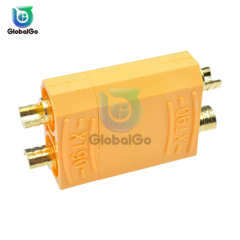 

2pcs XT90 Battery Connector Set Male Female Gold Plated Banana Plug for RC Model Toy Lipo Battery Plug Yellow