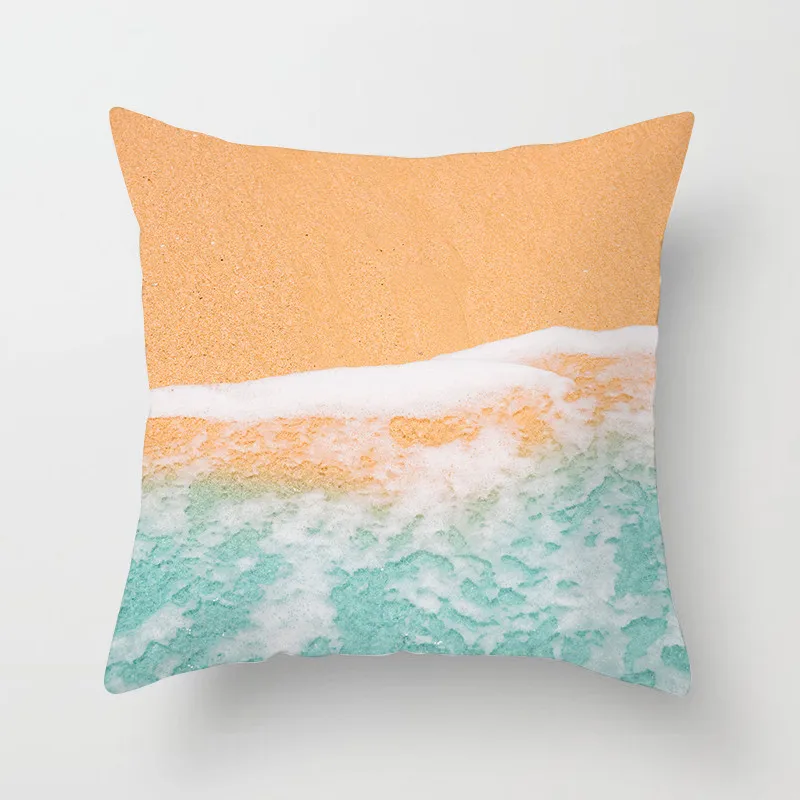Декоративный чехол для подушки Fuwatacchi с изображением океана и пляжа, дерева, морской звезды, наволочка для подушки на стул, диван, домашний декоративный чехол для подушки - Цвет: PC02728