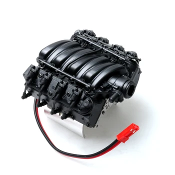 

For DJC-0641 LS3 V8 6.2L Simulation Engine Cover Radiator Motor Fan for 1/10 scale trx4 jeep land rover d90/110/130 RC Car Parts