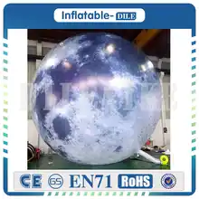 Mid-Autumn Festival Giant Inflatable Moon Balloon With High Resolution Global Balloon Printed Led For Events