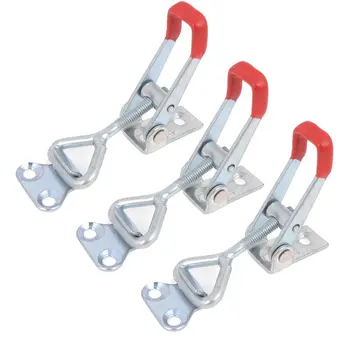

PPYY NEW -4001 100Kg 220Lbs Holding Capacity Latch Door Button Toggle Clamp 3pcs