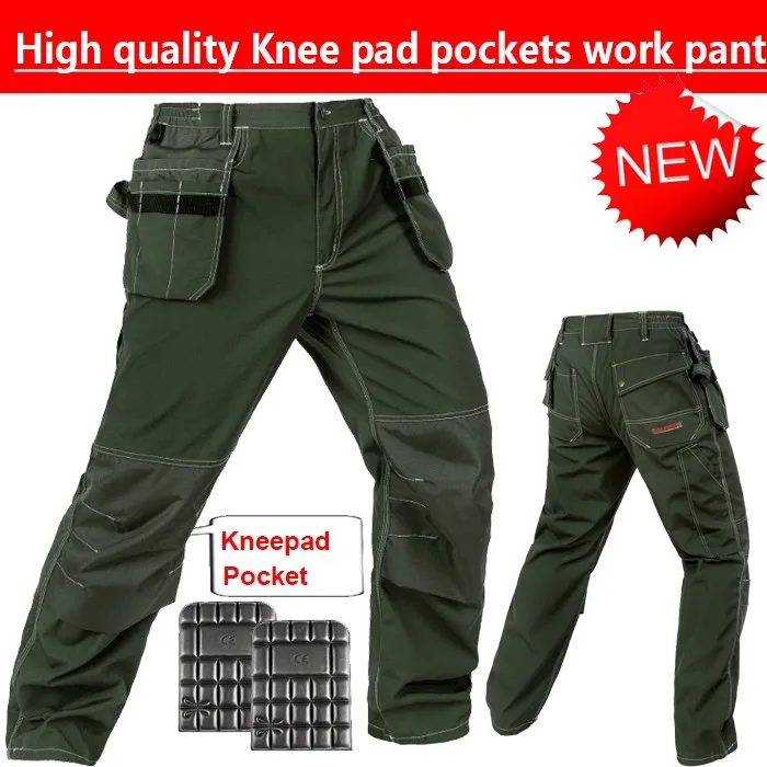 Bauskydd высокое качество мужские зеленые брюки карго мульти карман для мужчин на открытом воздухе рабочие брюки механика брюки