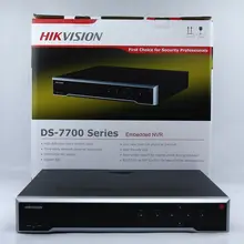 FreeShipping EMS Hikvision Original Inglês Versão DS-7716NI-I4 16CH NVR Hikvision CCTV NVR Enviar 1 PCS 16 Portas Poe Switch