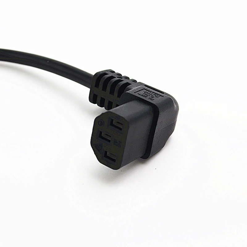 Удлинительный кабель IEC 320 C13 C14 шнур питания угол 90 градусов сетевой Папа мама