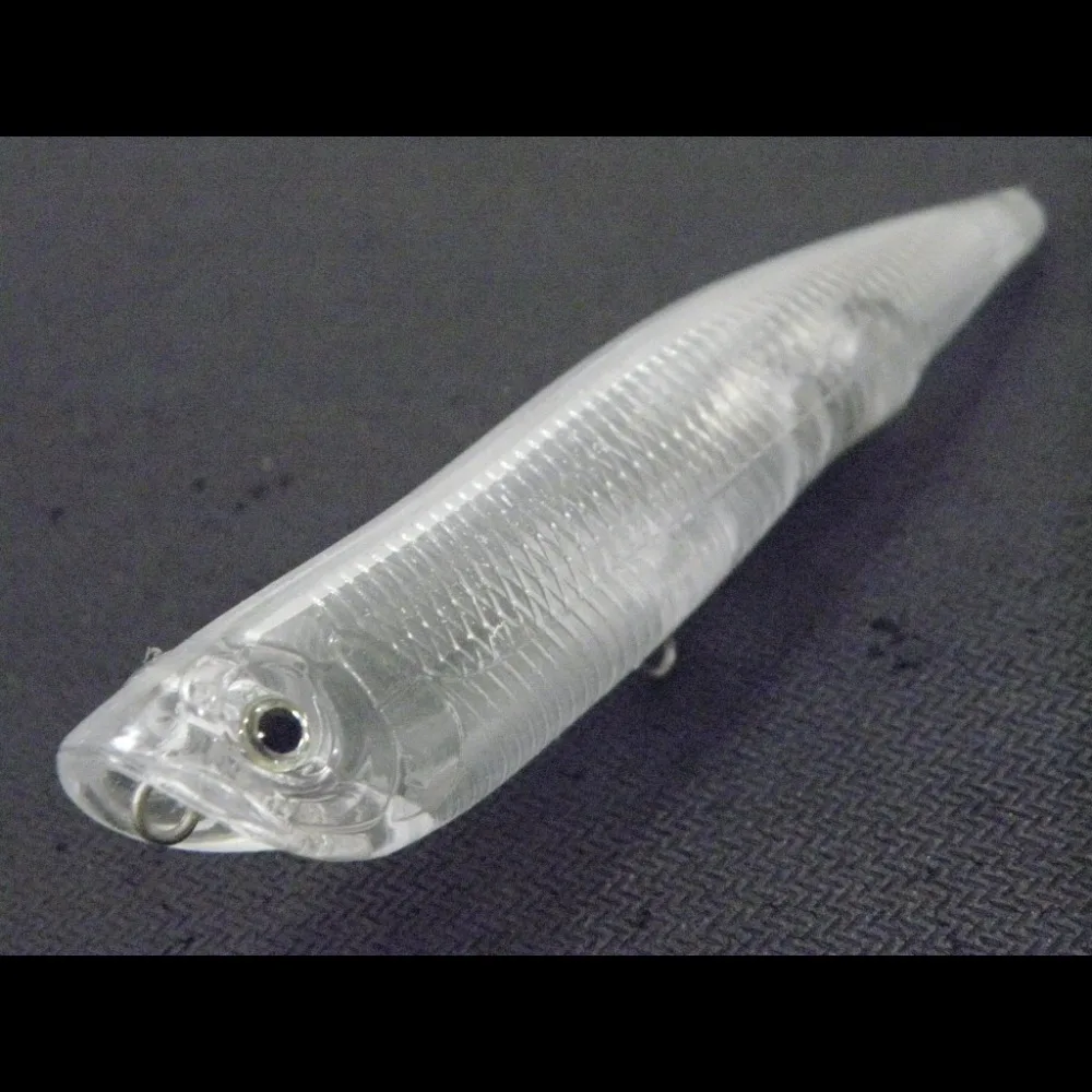 WLure 17 г длинный заброс Topwater Popper пустая прозрачная приманка с телами 10 В упаковке