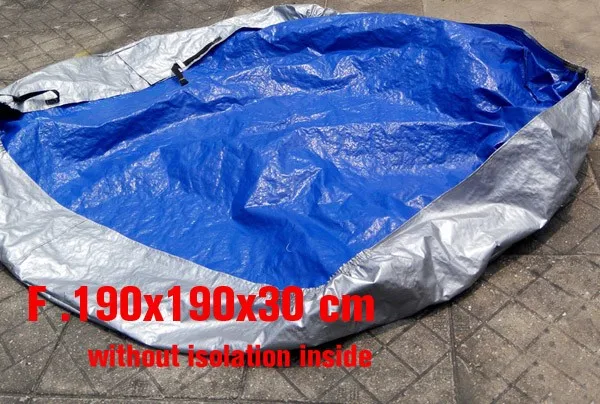 hot tub cover cap prevent snow, rain and dust,2150mm * 1570mm x300 mm ,can customize spa, swim spa cover bag