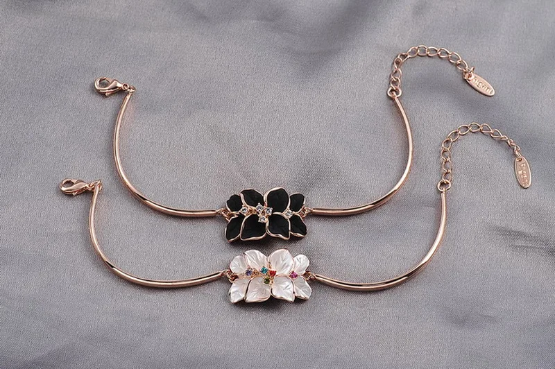 Iutopian, новинка, Цветочный браслет, браслеты с настоящими австрийскими кристаллами, подарок на день матери для нее, 1# RG31770
