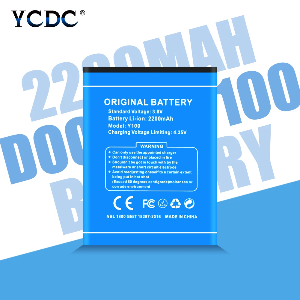 Аккумулятор Для DOOGEE Valencia2 Y100 Pro 3 8 В 2200 мАч высокое качество замена литий