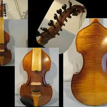 Baroque style song Master 7×7 strings 16" Viola d'Amore,powerful sound#12958