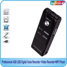 Hnsat Профессиональный 4 Гб USB Цифровой диктофон Регистраторы с видео Регистраторы и MP3 Функция