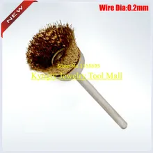 Ювелирные инструменты и оборудование латунная проволочная щетка Ювелирная полировальная щетка чашка щетка для латуни ствол бора для полировки 2,35 100 шт./компл