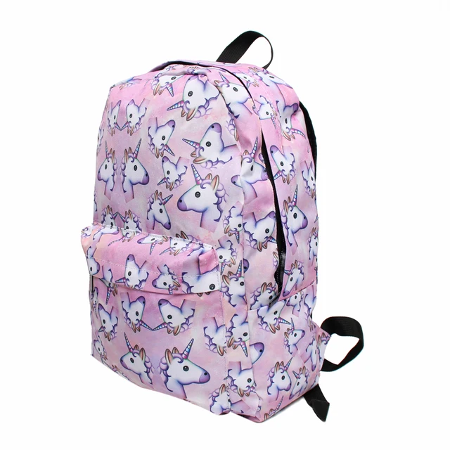 3pcs Unicorn Backpack Shoulder Drawstring Bags For Teenage