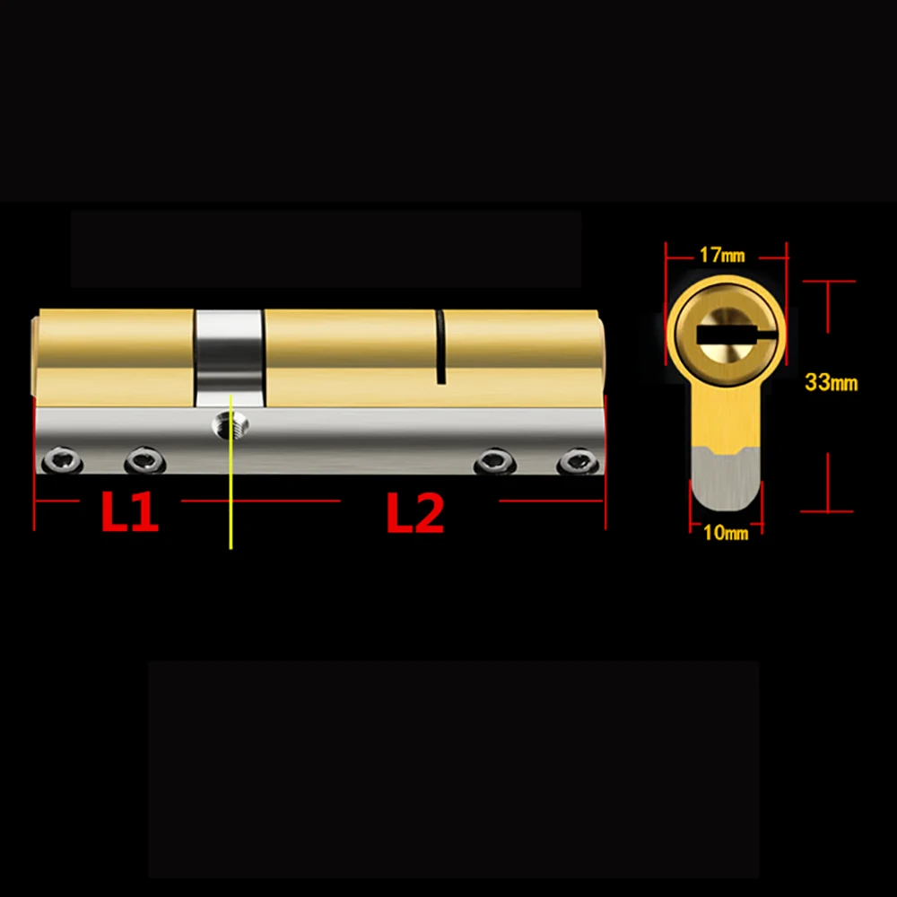 Супер C класс 12 ключ цилиндр Противоугонный сердечник дверной замок Универсальный медный хромированный заказной цилиндр медный ключ