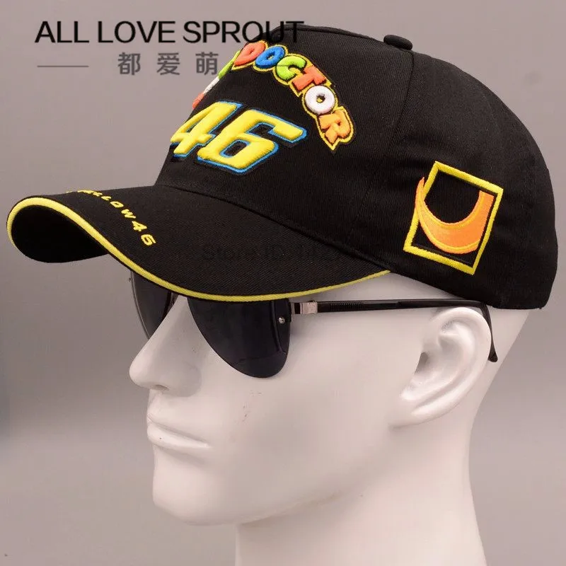2017 Wholesale  46 Embroidery Fashion Men Women Snapback Caps Hat Motorcycle Racing Cap Vr46  Baseball Cap Snapback Caps