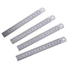 4 шт. Метрическая 15 см 6 дюймов из нержавеющей стали прямая Линейка, измерительный инструмент