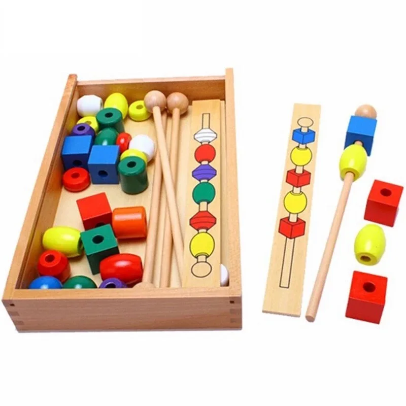 Монтессори для детей Детские Обучающие деревянные игрушки подарки для малышей 2 года доставка из России