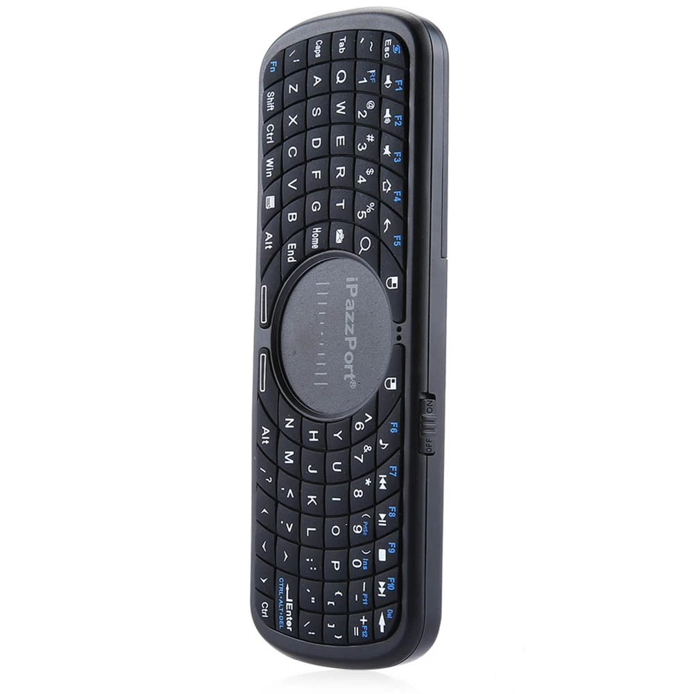 

Original New Listing Black iPazzPort KP 810 09 2.4GHz Portable Mini Multifunction Wireless QWERTY Keyboard with Touchpad Mouse