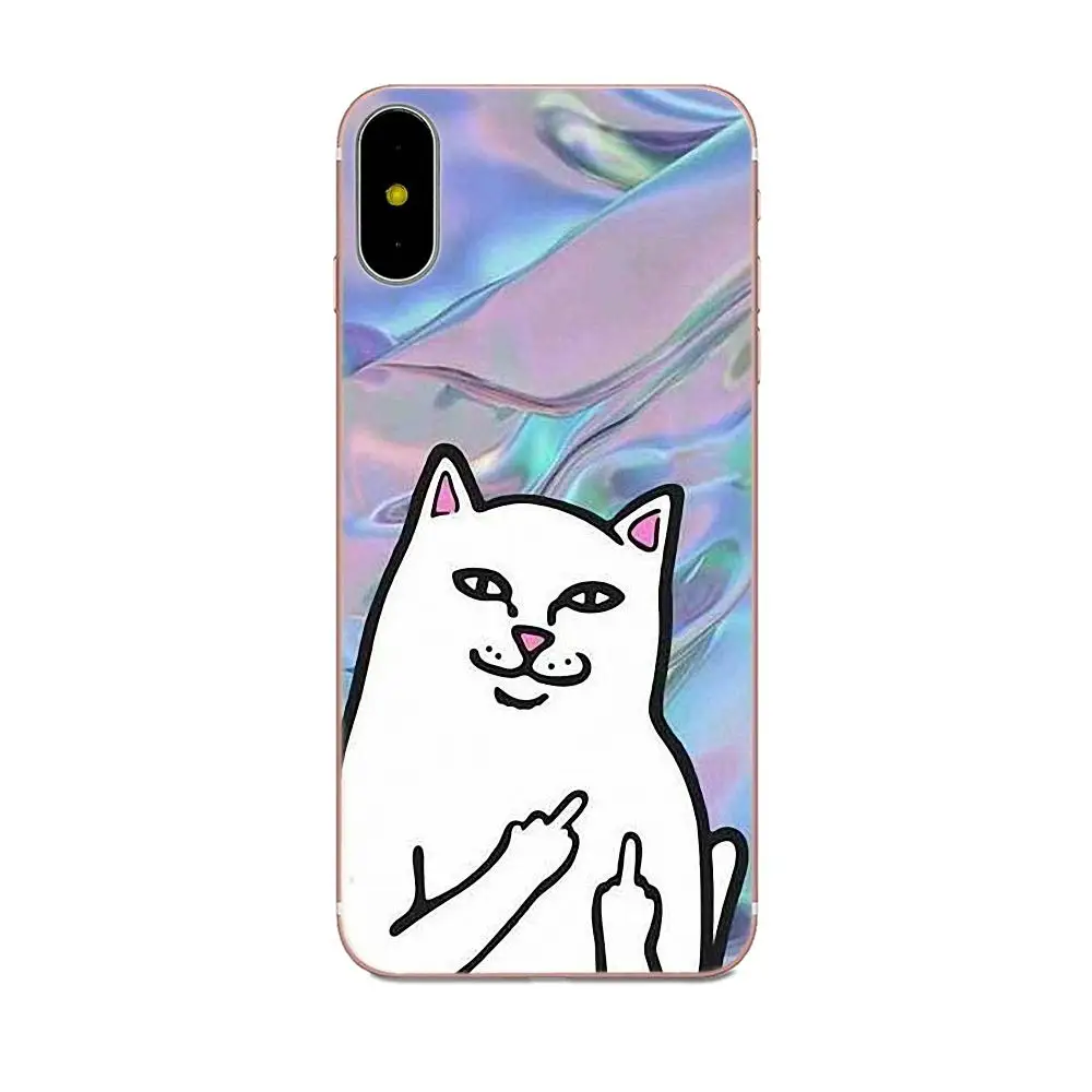 Rip N Dip Cat для Apple IPhone X XS Max XR 4 4s 5 5C 5S SE 6 6S 7 8 Plus Мягкий чехол из ТПУ для телефона