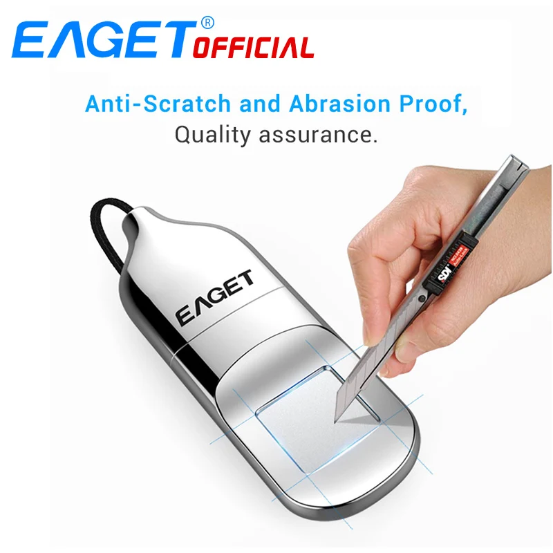 EAGET USB Флешка 64 ГБ Накопитель Отпечатков Пальцев Компактный Накопитель С Шифрованием 32GB USB Флэш-Накопитель Флкшка Для Ноутбука PC