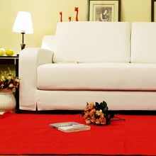 Высокий чистый красный дизайн tessel край хлопковый ковер для прикроватной гостиной tapetes para Каса сала коврик для гостиной