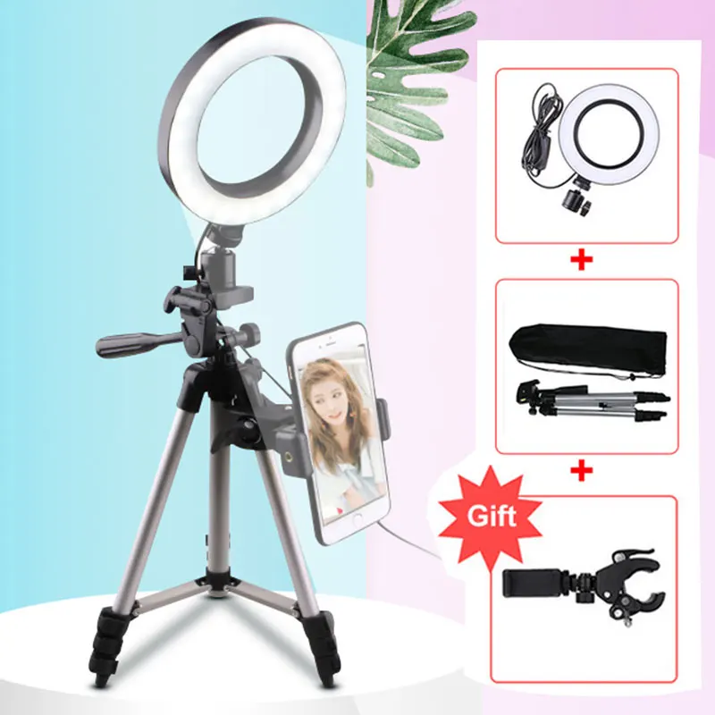 

LED Studio Ring Light Photography Photo Tripod Selfie Ring Light Makeup lamp for Youtube video Selfie light Makeup Vlog Ring Lig