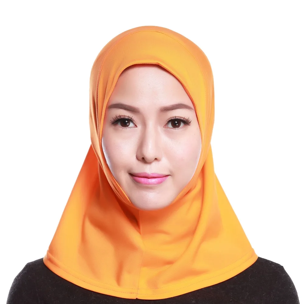 Для женщин Mslim платок одноцветное мини хиджабы мусульманские исламский шарф шарфы Hoofddoek