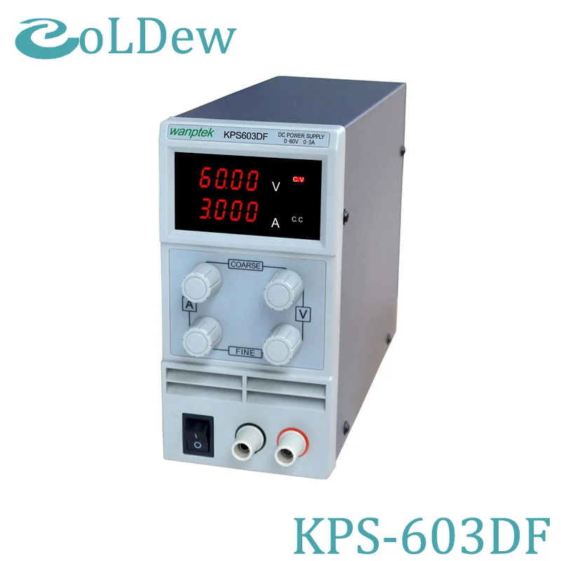 

KPS603DF Adjustable High precision double LED display switch DC Power Supply protection function 60V3A 110V-230V 0.1V/0.001A EU