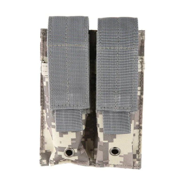 Multicolor Nylon 600D Tactical Molle Dual Double Pistol Mag Magazine Pouch Close Holster 9MM Outdoor Airsoft Combat Military
