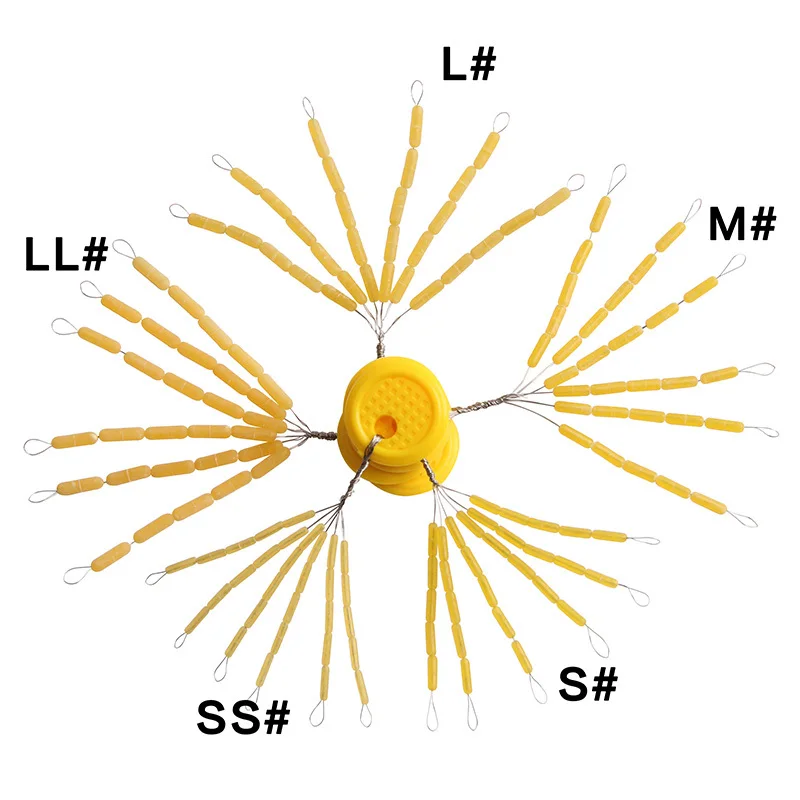 Hyanea 600 шт./лот резиновая рыбка поплавок линия стоппер Рыбалка пространство бобы леска стопор цилиндрический стопор для поплавка поплавок мяч
