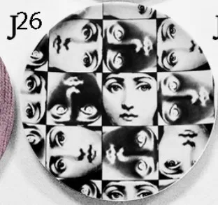 " /8" Fornasetti настенный таблички домашний бар задний план книги по искусству Nouveau украшения Фарфор блюда иллюстрации украшения Craft - Цвет: 26