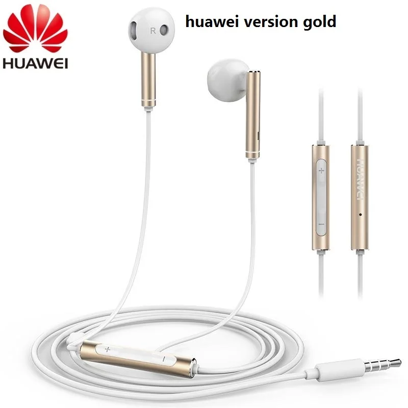Оригинальные наушники Huawei AM116 металлические вкладыши с микрофоном и