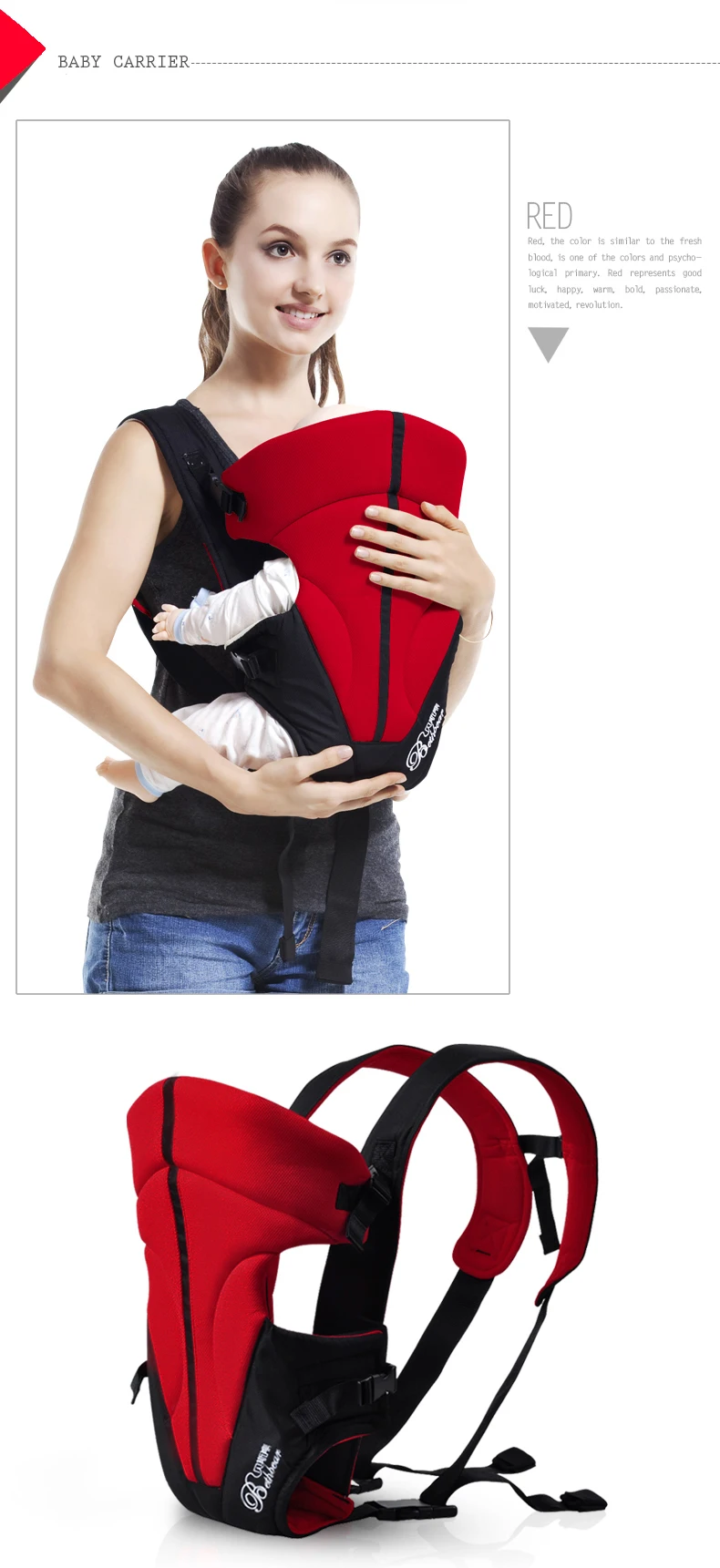 Four Position 360 Ergonomic Baby Carrier Multifunctional Breathable Baby Carrier Infant Carrier Backpack Kid Carriage Sling Wrap7