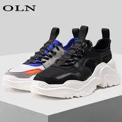 Oln Новый Для мужчин кроссовки бренда Открытый Бег супер свет долго расстояние для бега, пеших прогулок обувь Для мужчин; обувь Атлетическая