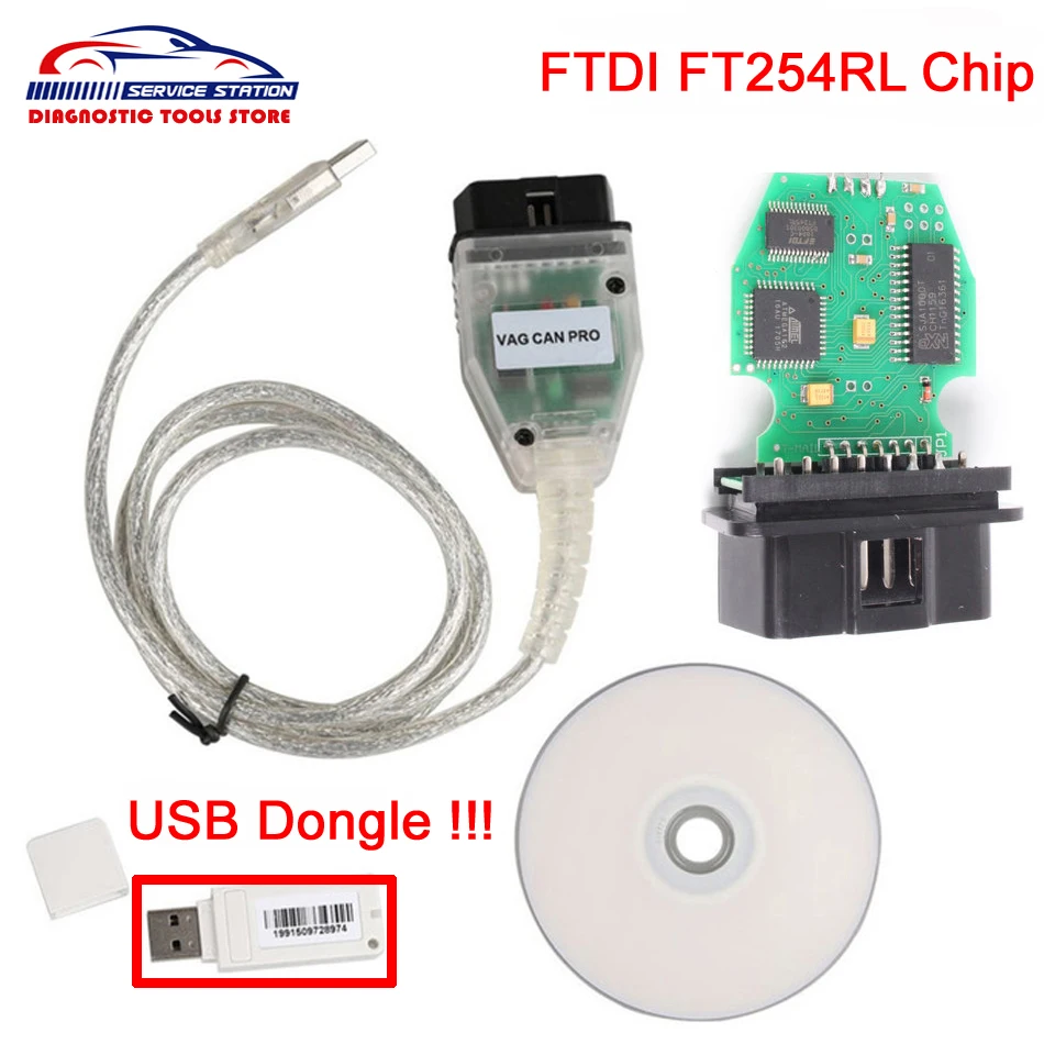

Best PCB VAG CAN PRO V5.5.1 With FTDI FT245RL Chip VCP OBD2 Diagnostic Interface USB Cable Support Can Bus UDS K Line