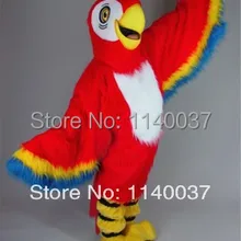 Талисман красный макоу талисман плюшевый костюм попугаи талисман маскота Fancy маскарадный костюм карнавальный костюм для косплея