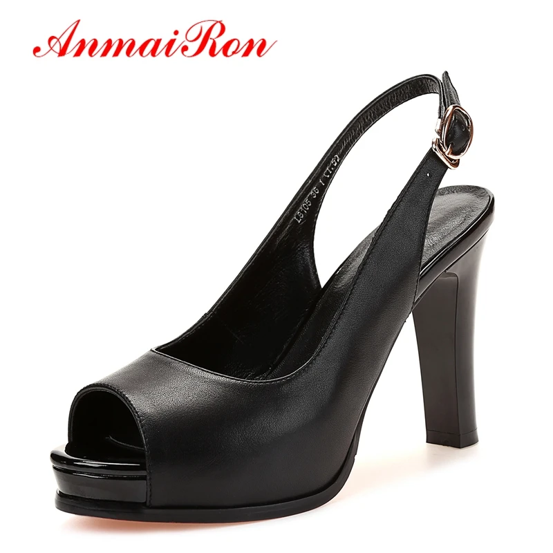 

ANMAIRON Women Fashion and Elegant Sandals High Heel Sandalias De Verano Para Mujer Size 34-39 LY335