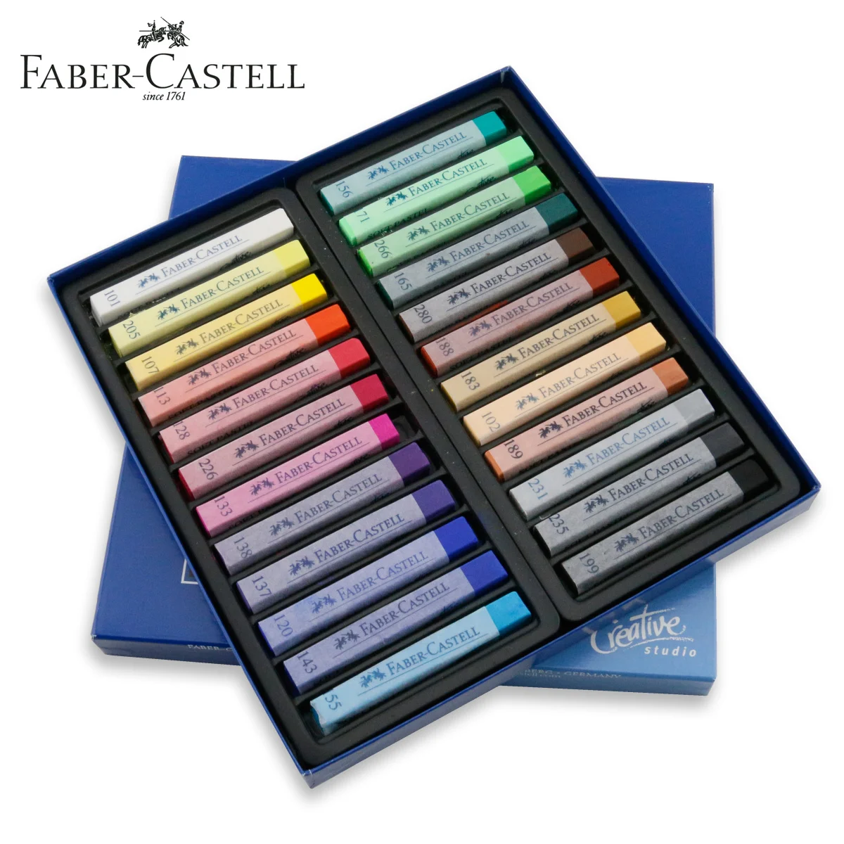 24colors Professional stick pastels, faber castell chalk painting color
