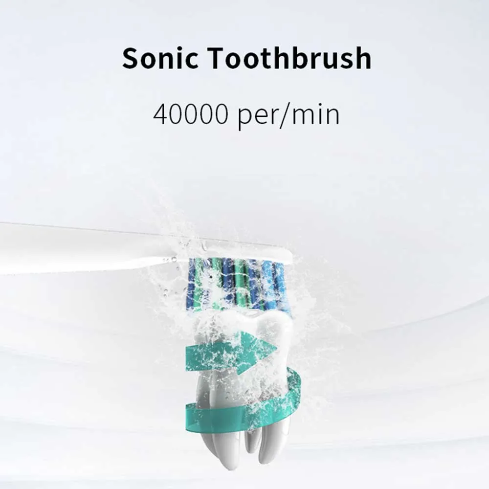 SEAGO Electric Toothbrush with 1 Replacement Brush Heads Battery Sonic Teeth Brush Deep Cleaning Included Soft-bristle SG503