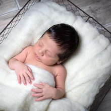 Мягкие ручной работы из шерсти Слои для детских фотографий 50x50 см 2 шт./лот детские фото корзина писака реквизит для фотографии новорожденных Baby SHOWER подарок