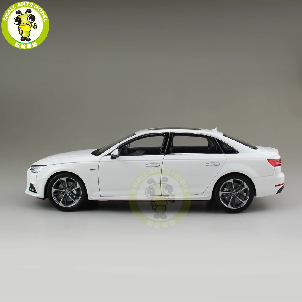 1/18 Audi A4 A4L литая под давлением металлическая модель автомобиля игрушка для мальчиков и девочек детская коллекция подарков Белый