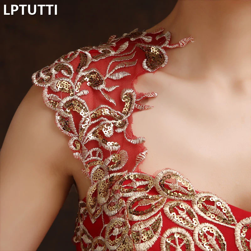 Женское длинное вечернее платье с блестками вышивкой и вышивкой|Вечерние платья|