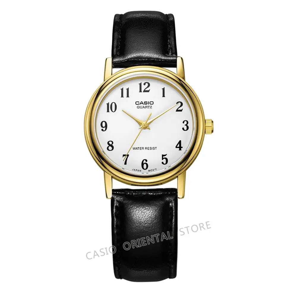 MTP-1095Q-7B Casio классические часы Мода и Повседневное кварцевые наручные часы Мужчины Relogio feminino часы кожаный ремешок Водонепроницаемый 3 бар натуральная MTP-1095 - Цвет: MTP-1095Q-7B