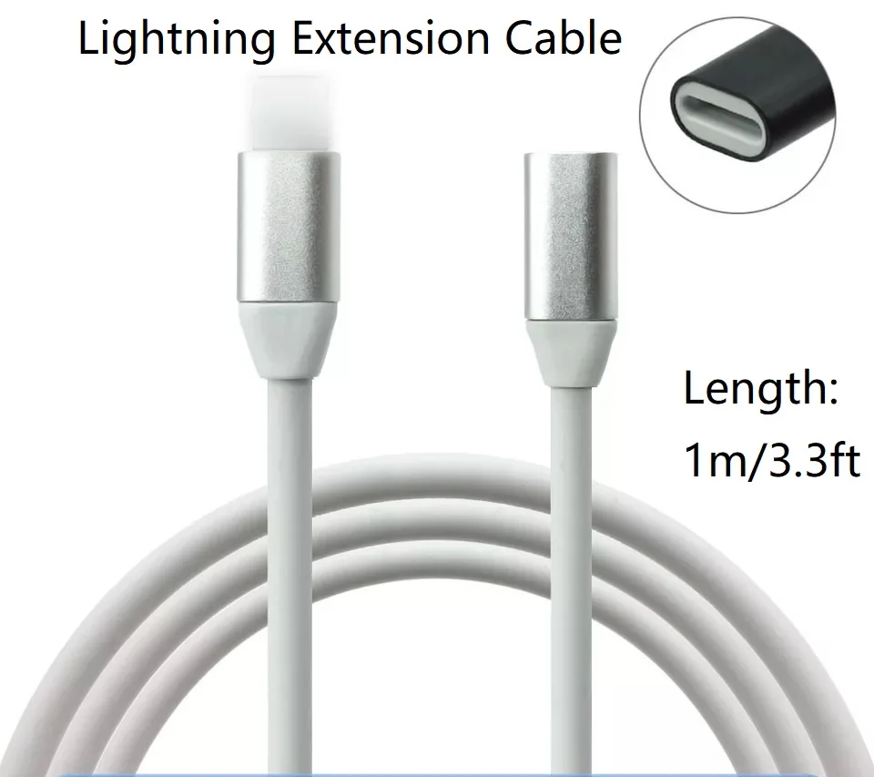 Lightning Verlengkabel Voor Iphone 11 Pro Max, Xs Max, Xr, 8/8Plus/7, Ipad Air, Ipad 8pin Audio Data Snel Opladen _ - AliExpress