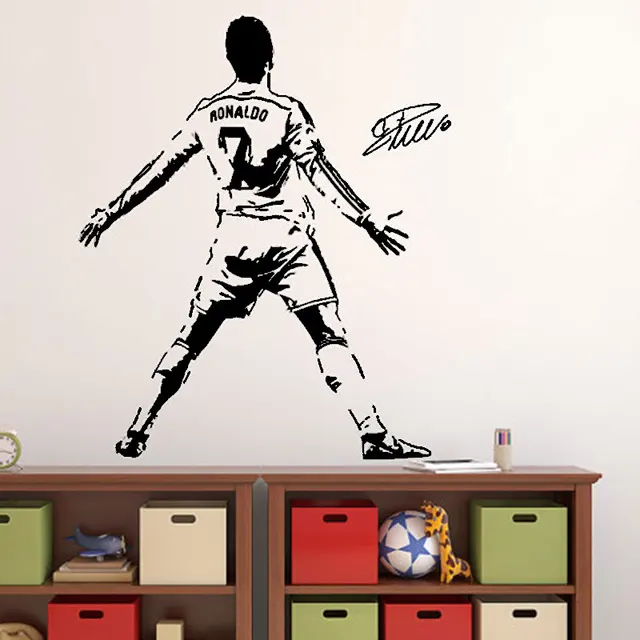 cristiano ronaldo wall decal sticker football soccer player portugal