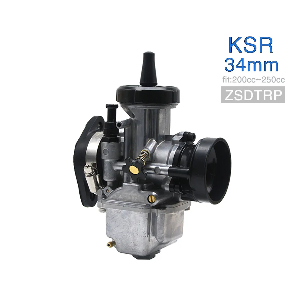 ZSDTRP KSR карбюратор 28 мм 30 мм 32 мм 34 мм Evolution KIT EVO Carb для универсальных HONDA Yamaha KTM SUZUKI Kawasaki - Цвет: KSR 34mm