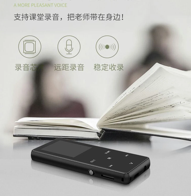 2019 Новый Bluetooth спортивные MP3 плеер Портативный аудио 8 ГБ с Встроенный динамик FM